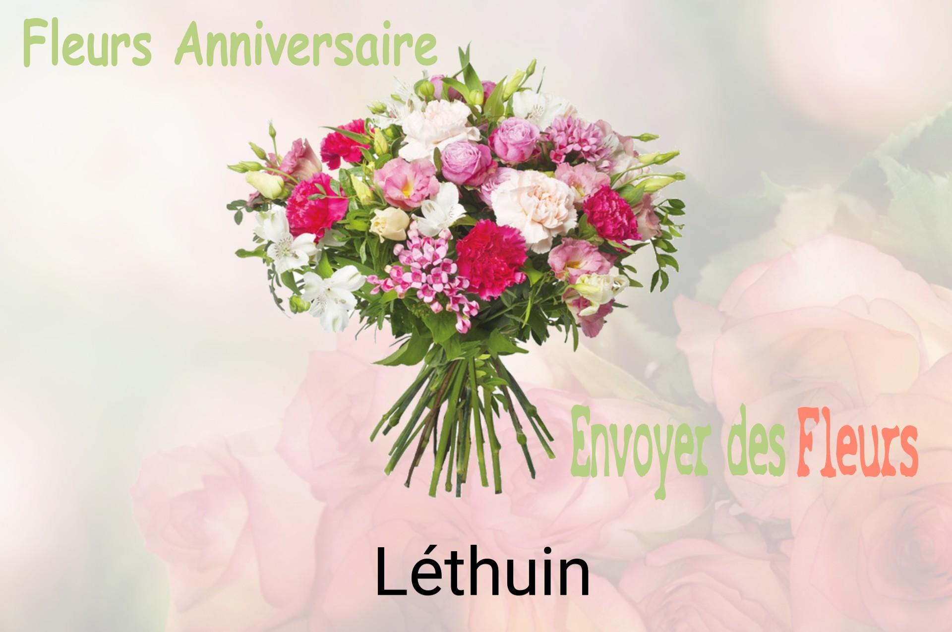Bouquet de fleurs d’anniversaire livré à Léthuin